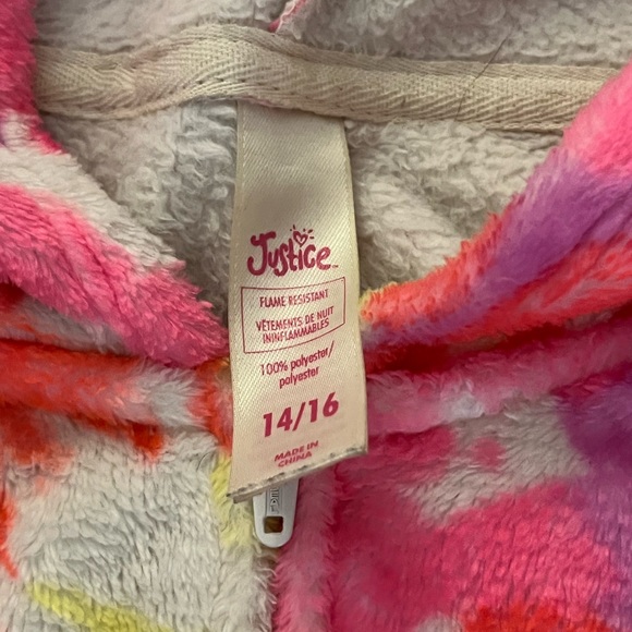 Girl’s neon pink tie dye monster onesie - Picture 3 of 5